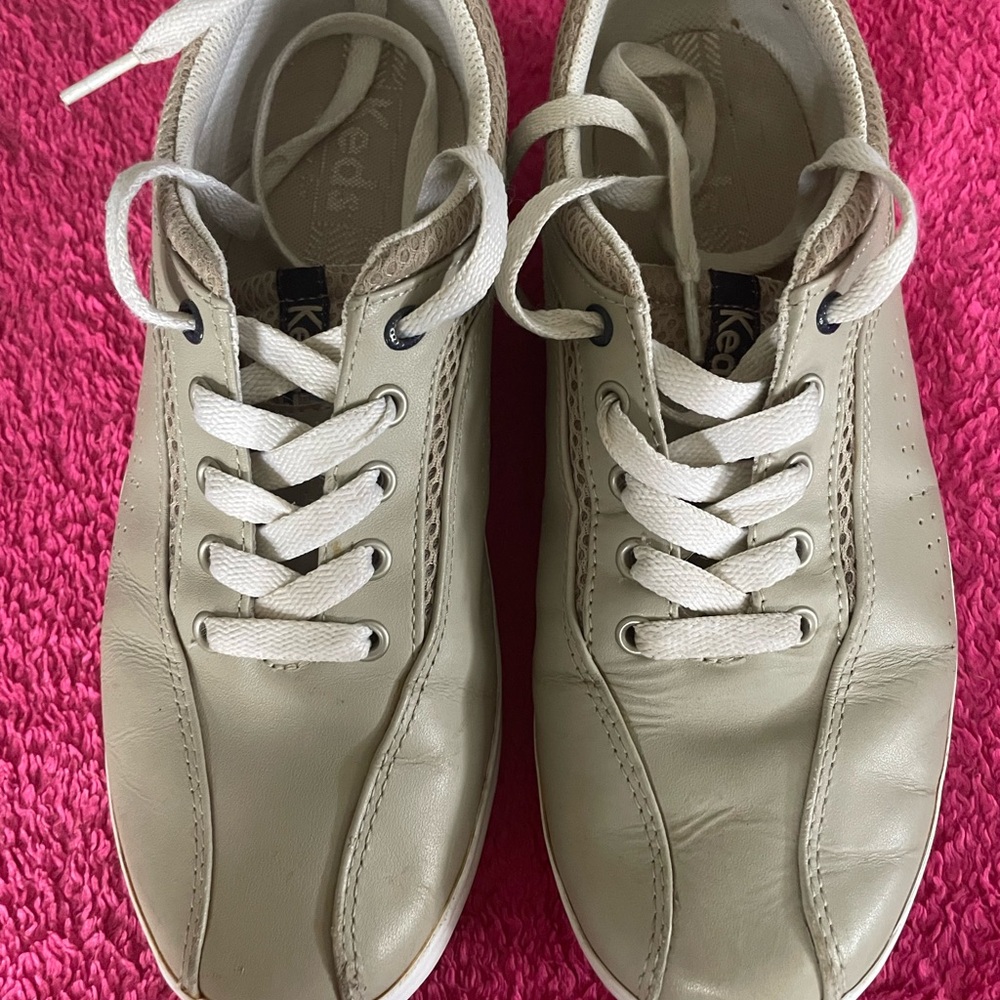 Keds Cream Leather Casual Shoes